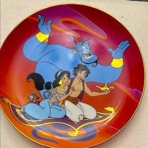 Vintage 1991 Disney Aladdin Plate "The Magic Carpet Ride" - First Issue